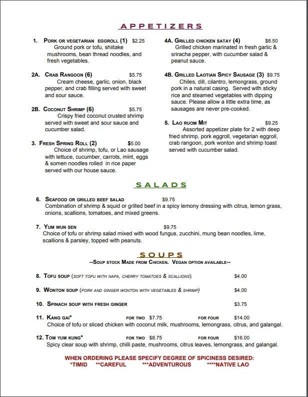 Menu 5