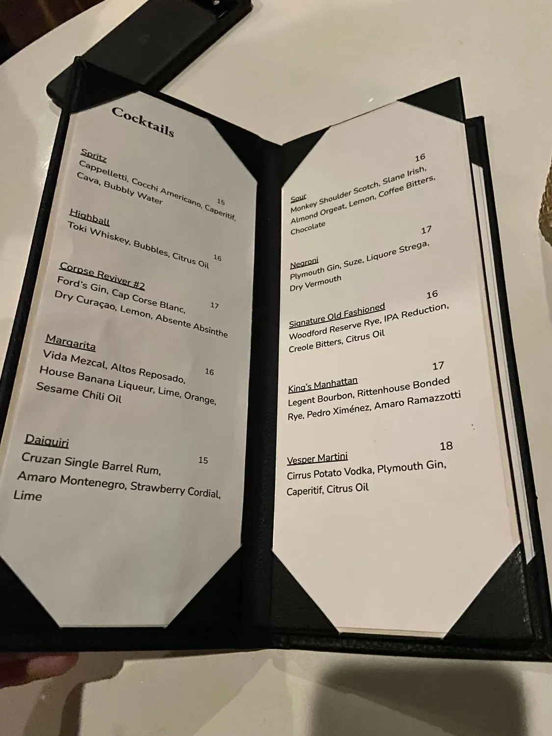 Menu 5