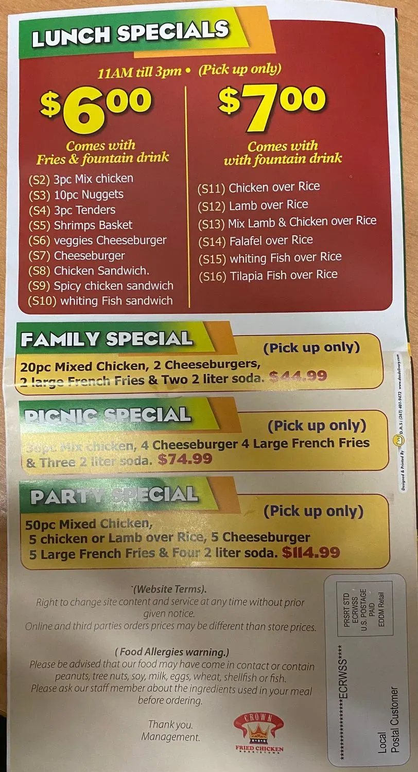 Menu 5