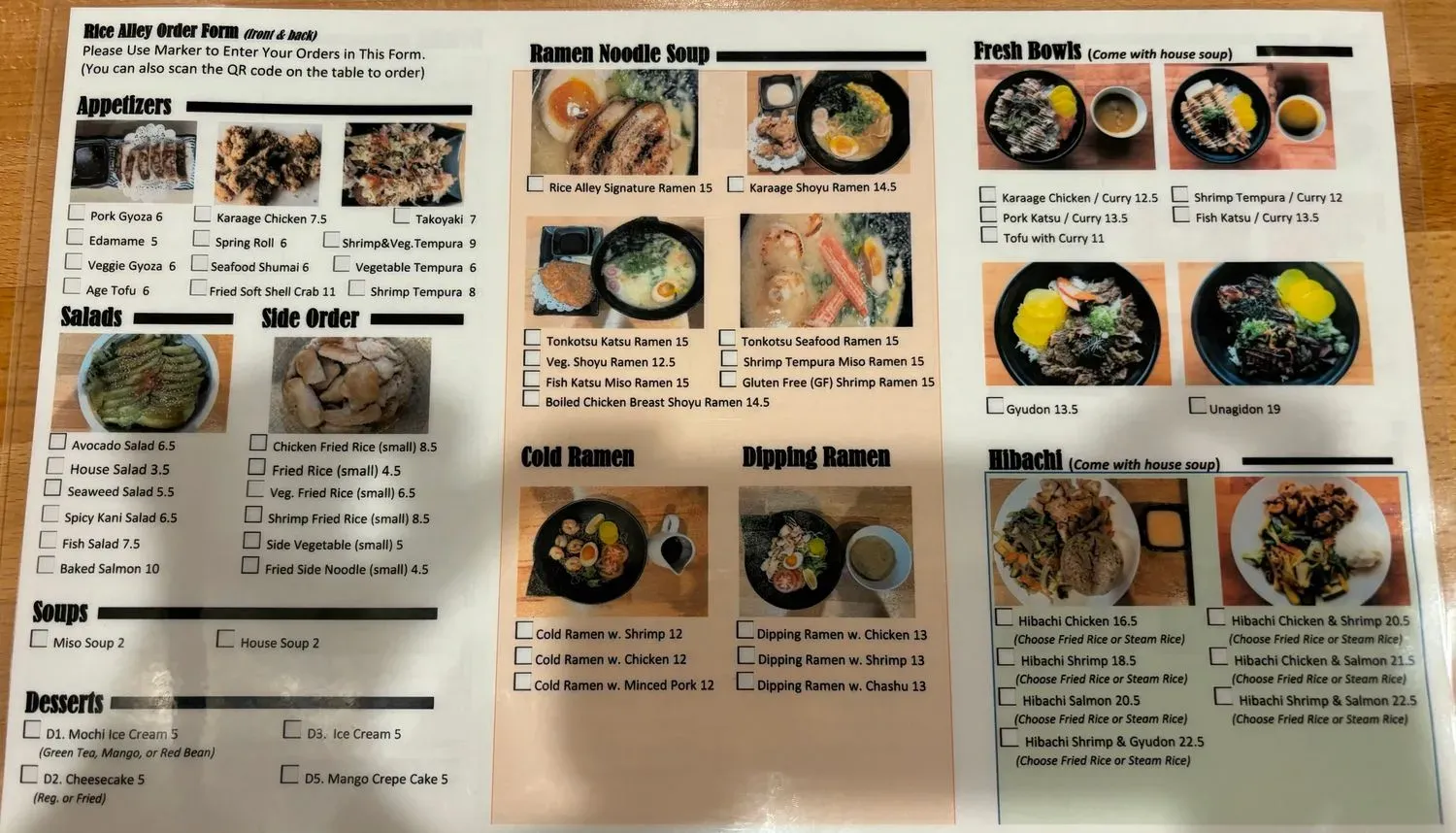 Menu 6