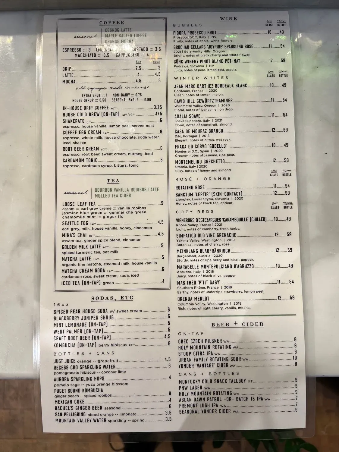 Menu 1