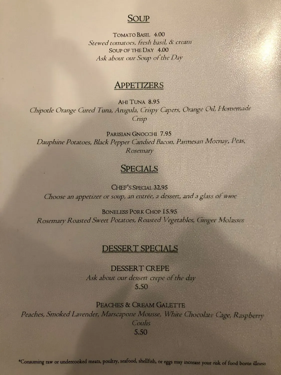 Menu 4