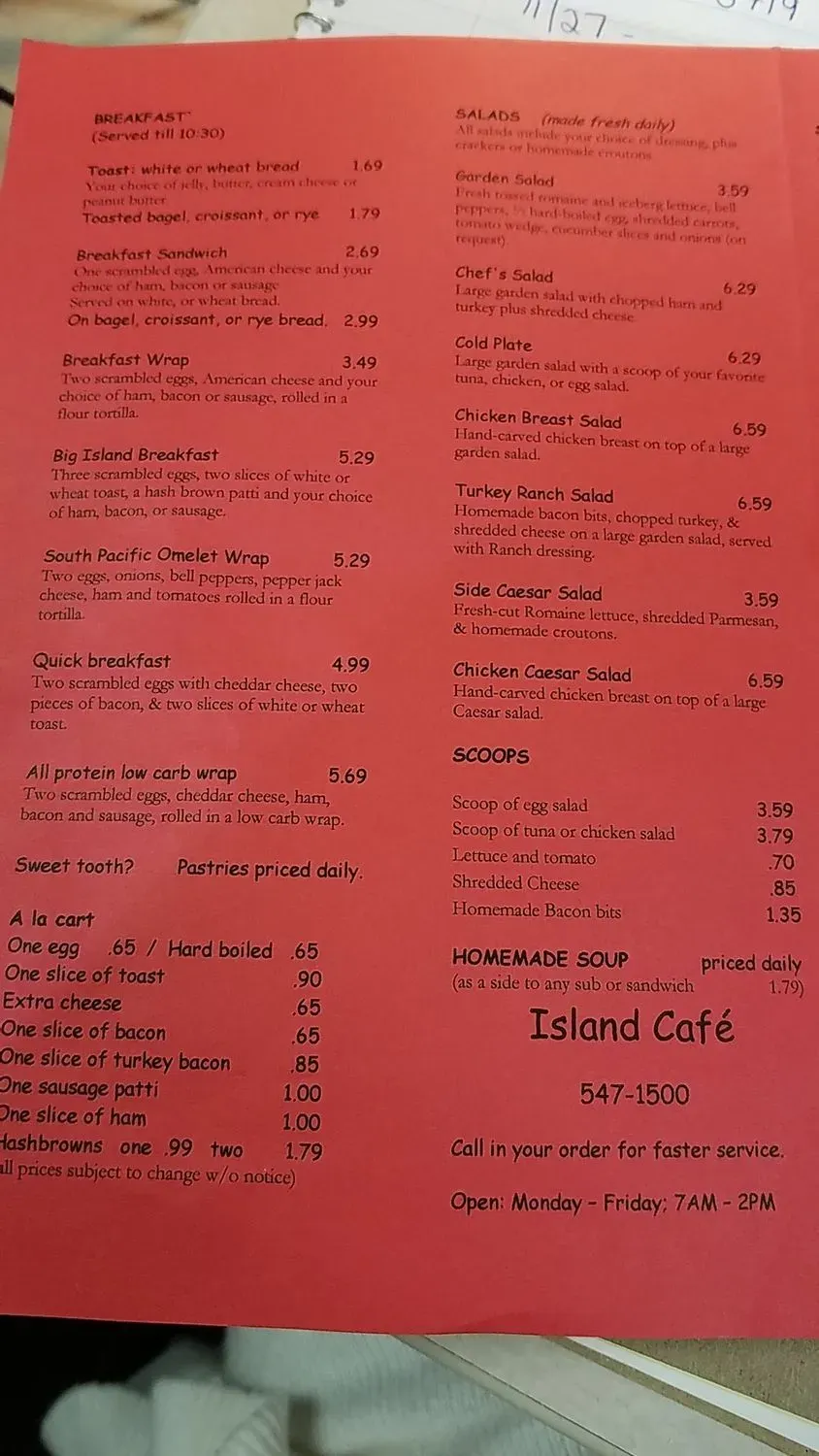 Menu 2