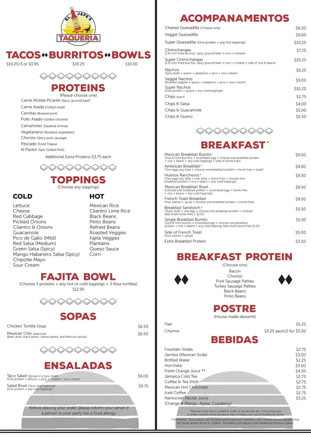 Menu 1