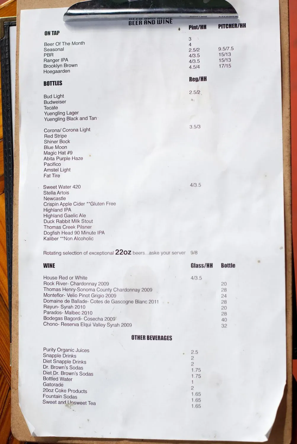 Menu 6