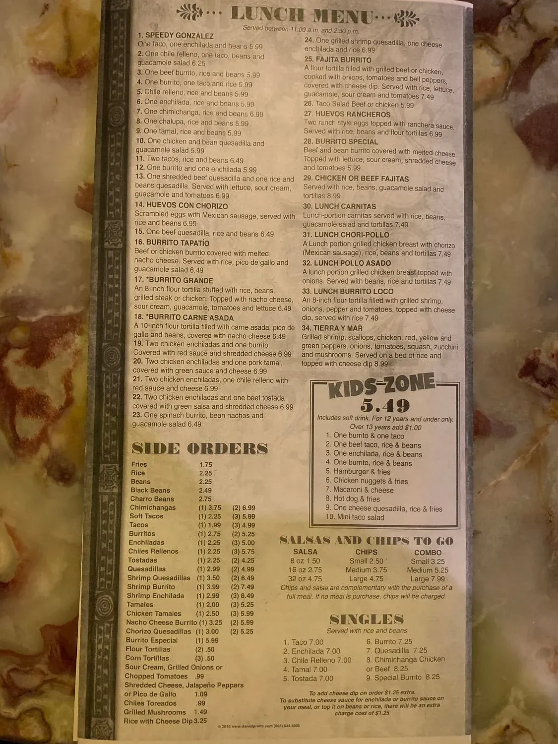 Menu 1