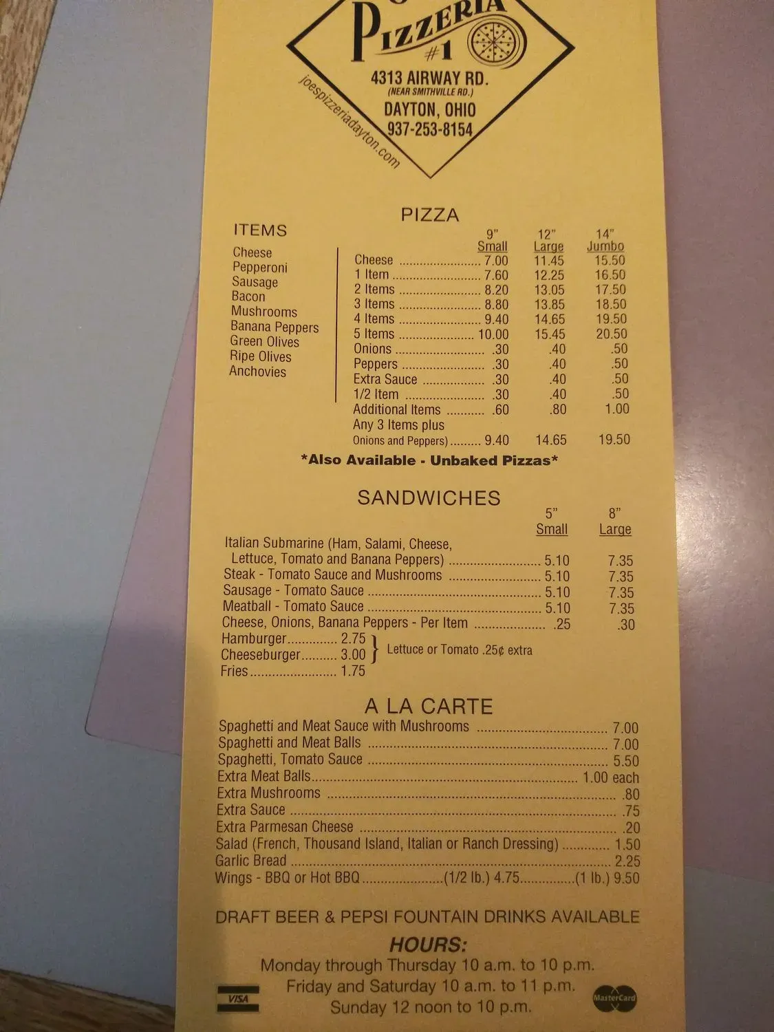 Menu 6