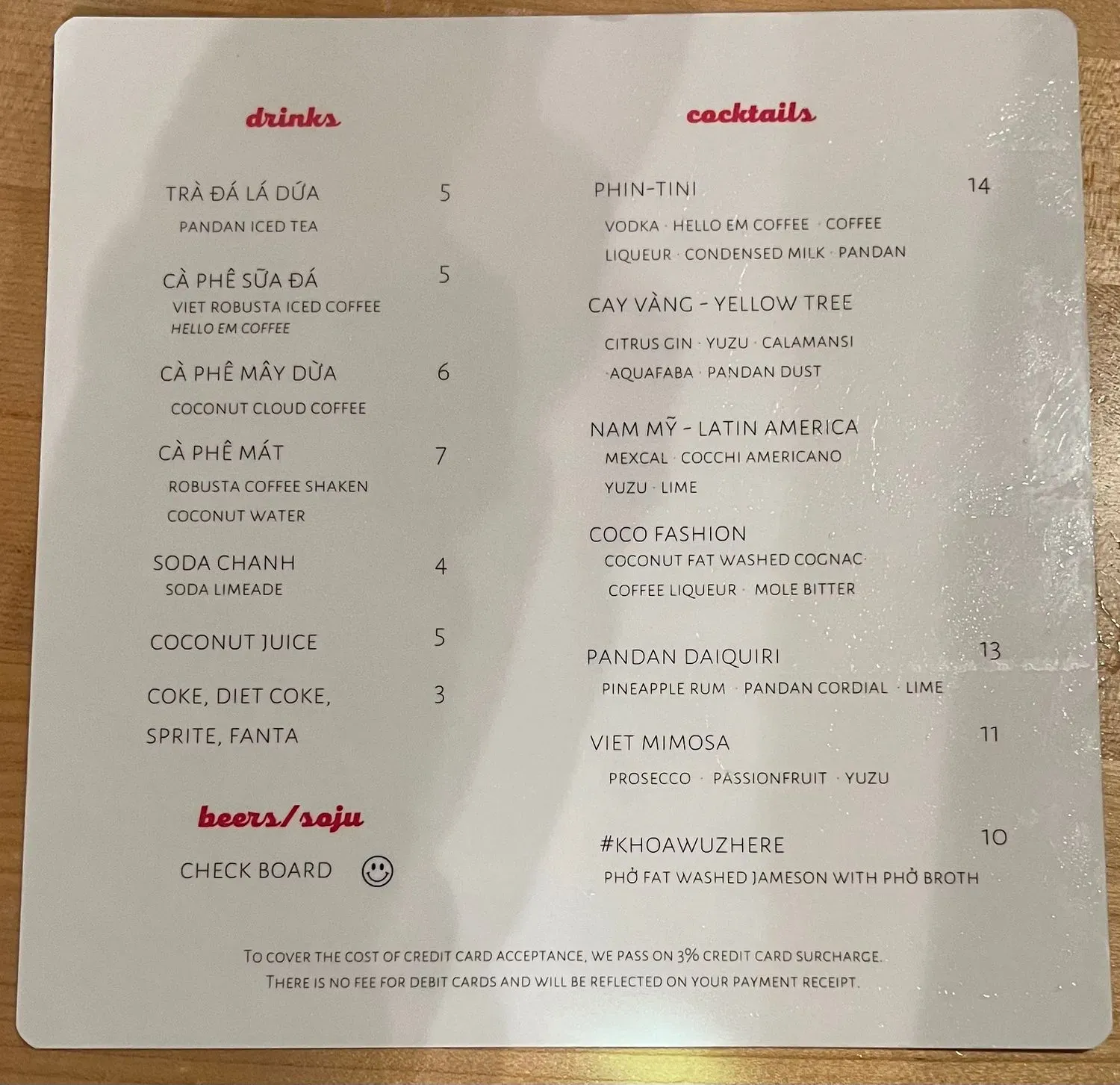 Menu 2