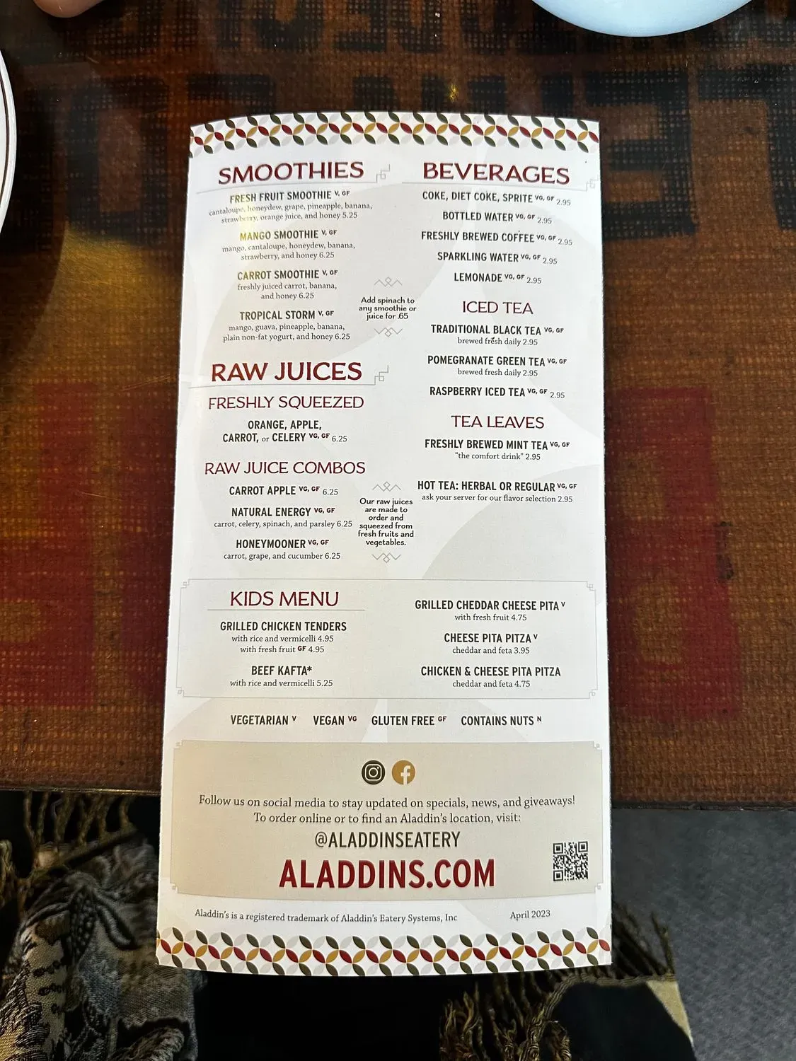 Menu 2