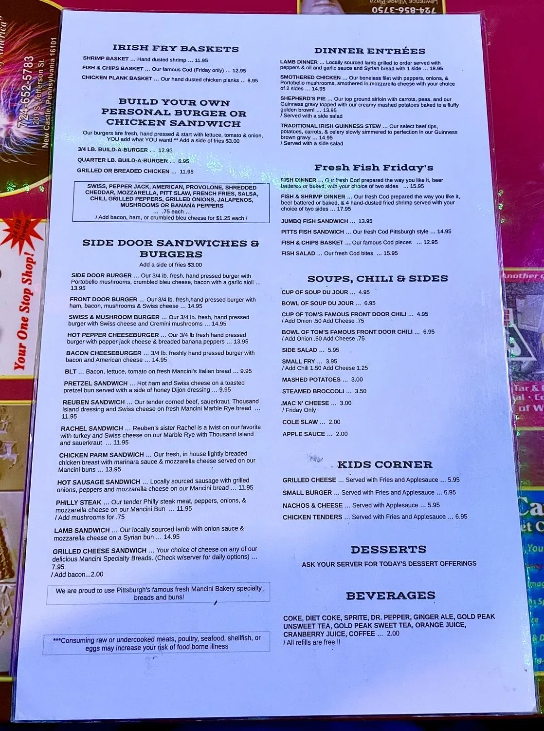 Menu 5