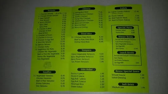 Menu 5