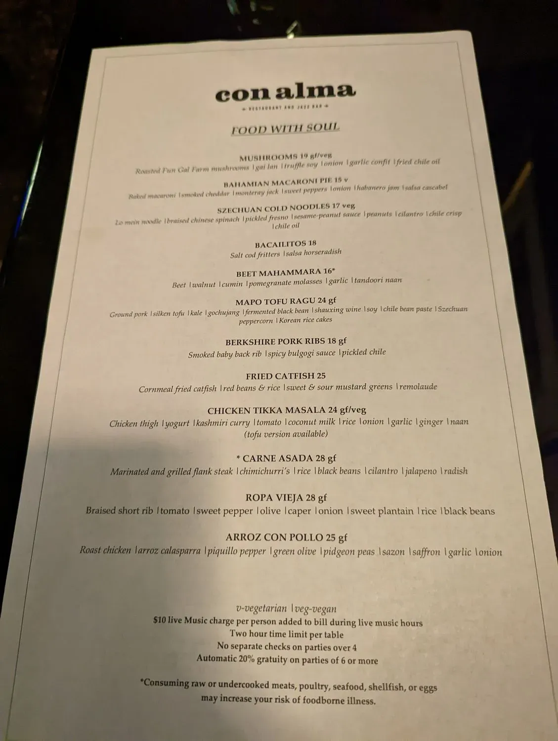 Menu 5