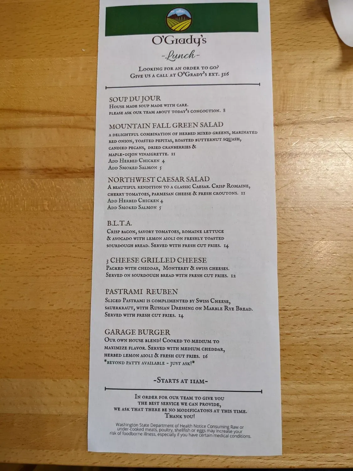 Menu 1