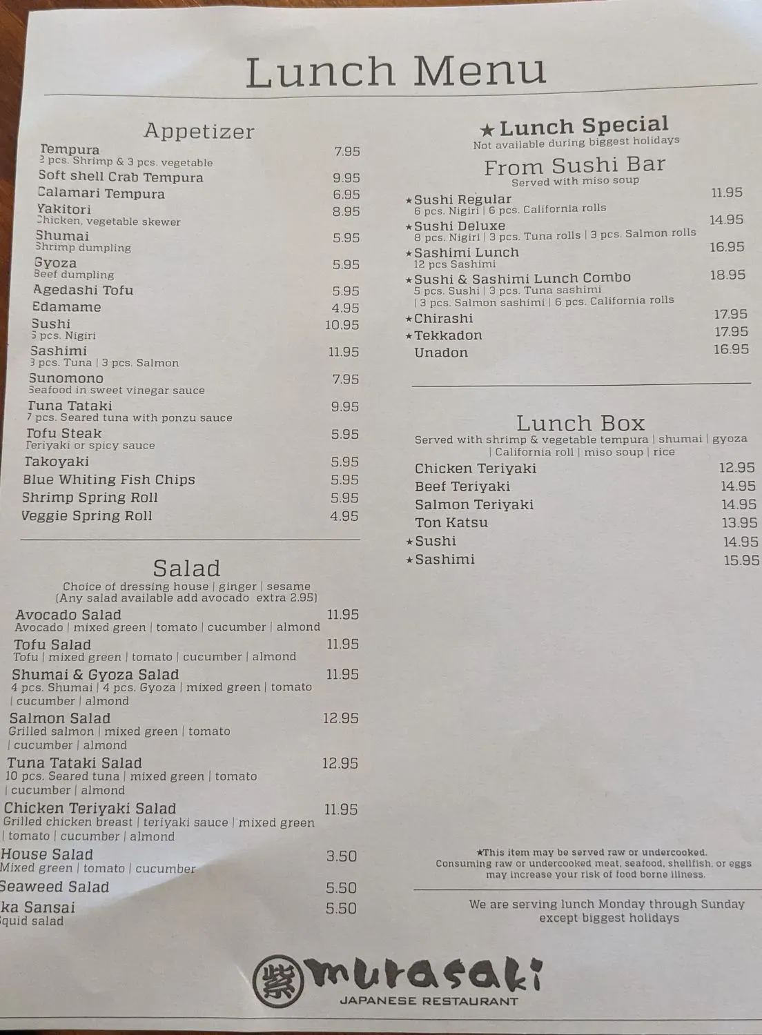 Menu 1