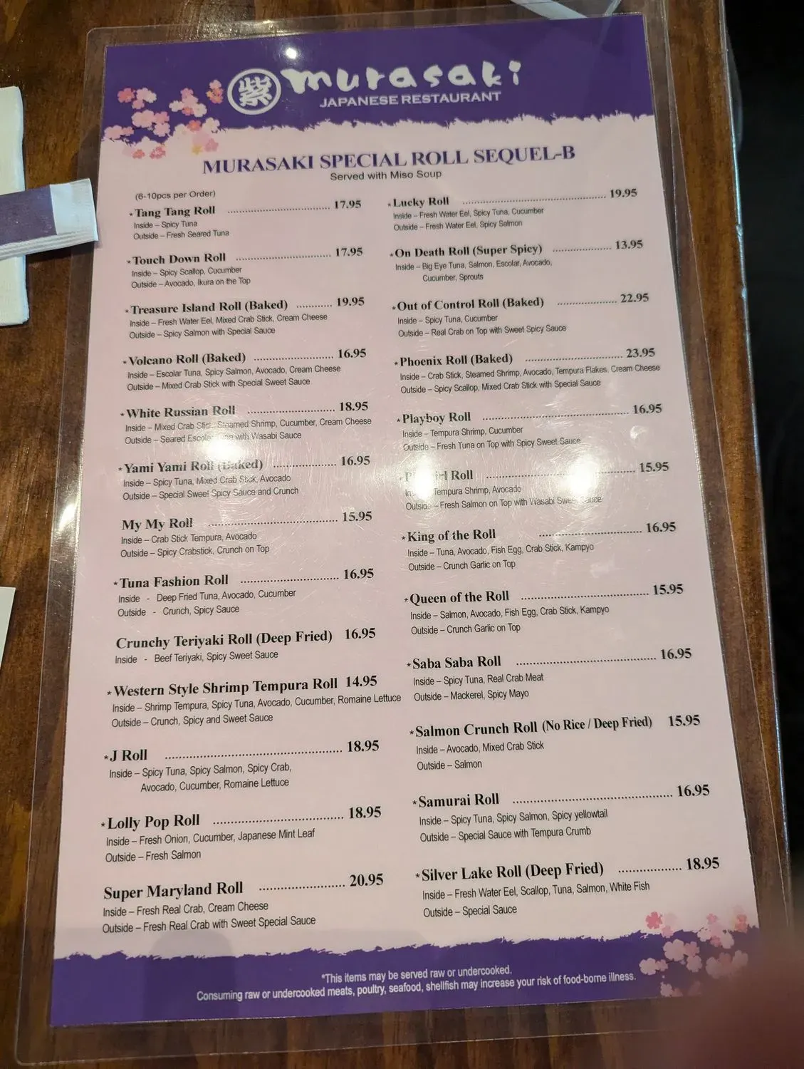 Menu 5