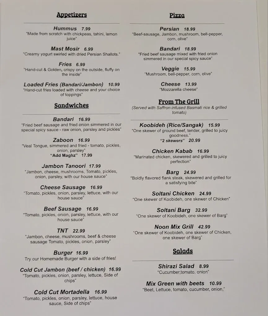 Menu 1