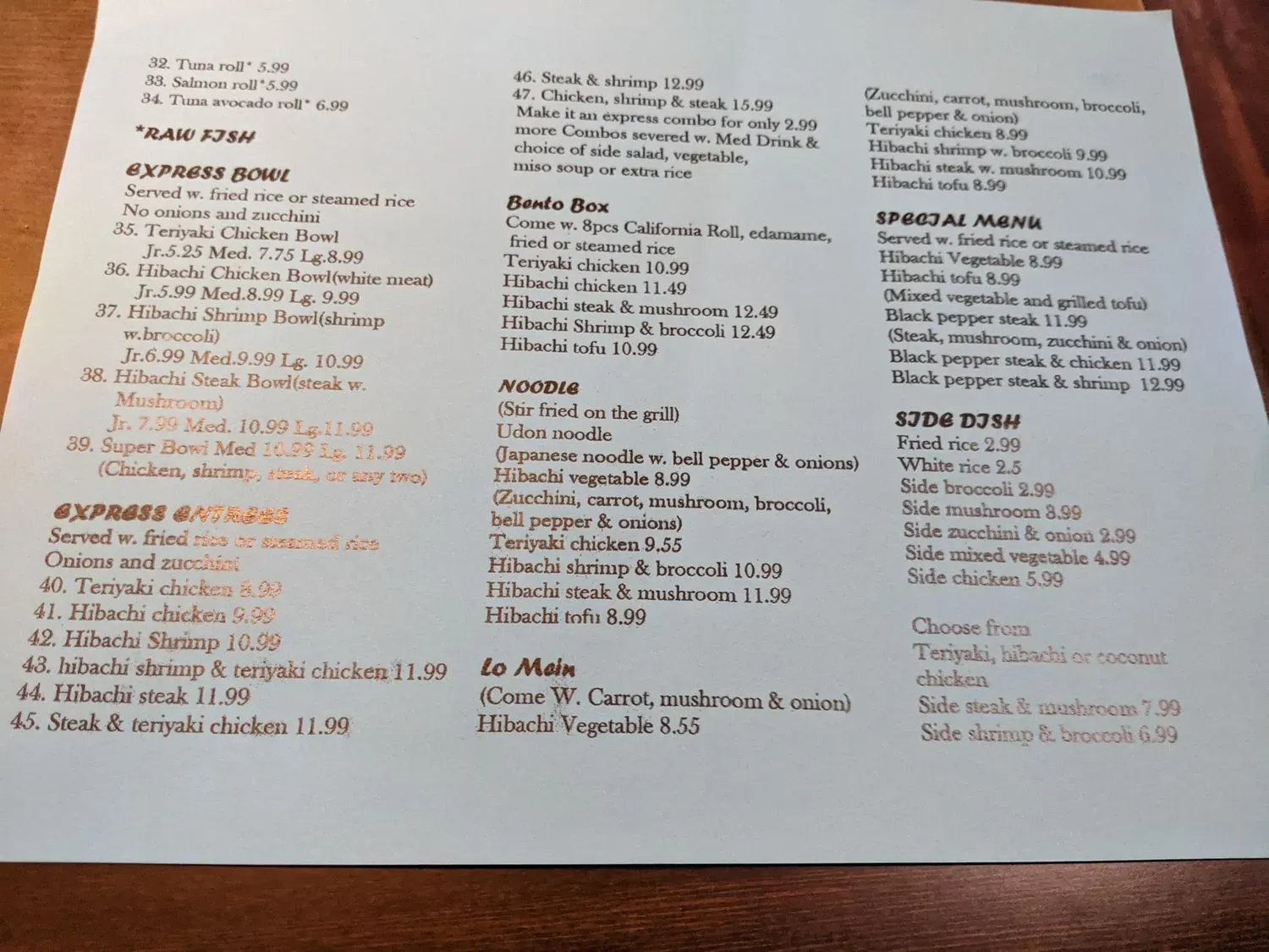 Menu 3