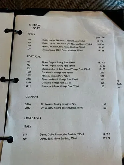 Menu 5