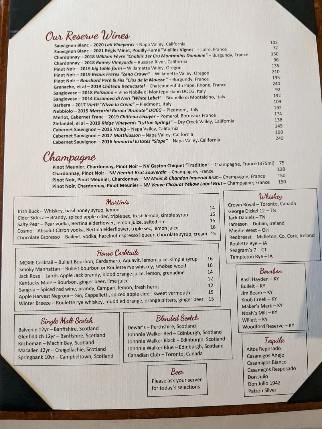 Menu 1