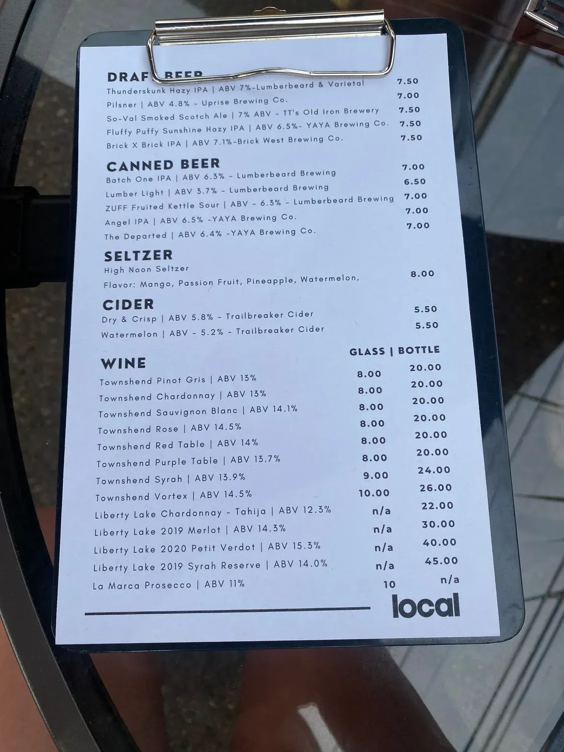 Menu 1