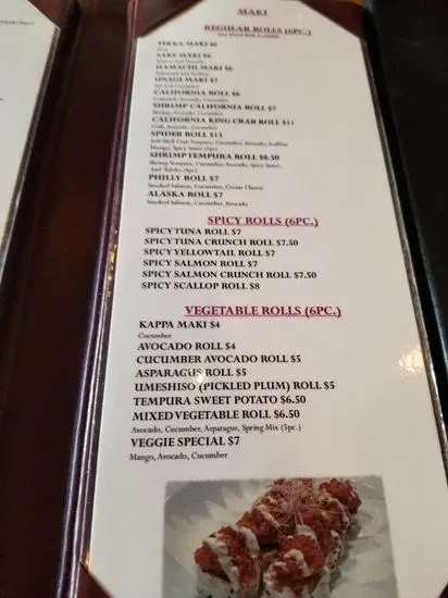 Menu 5