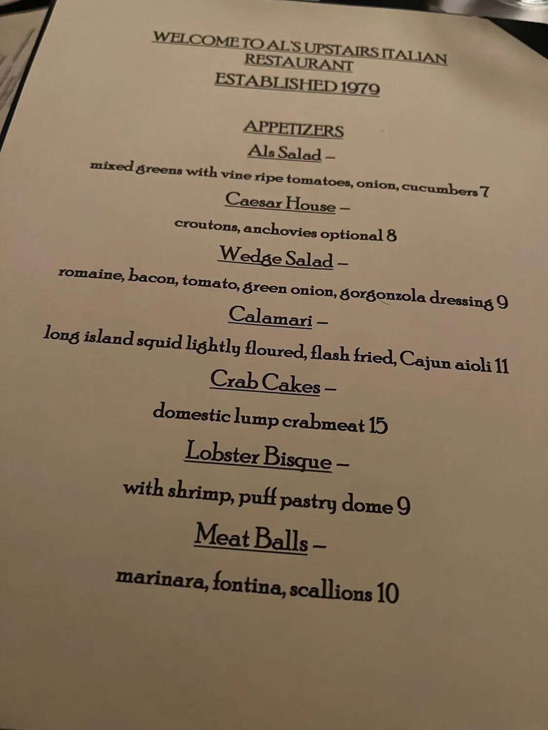 Menu 4