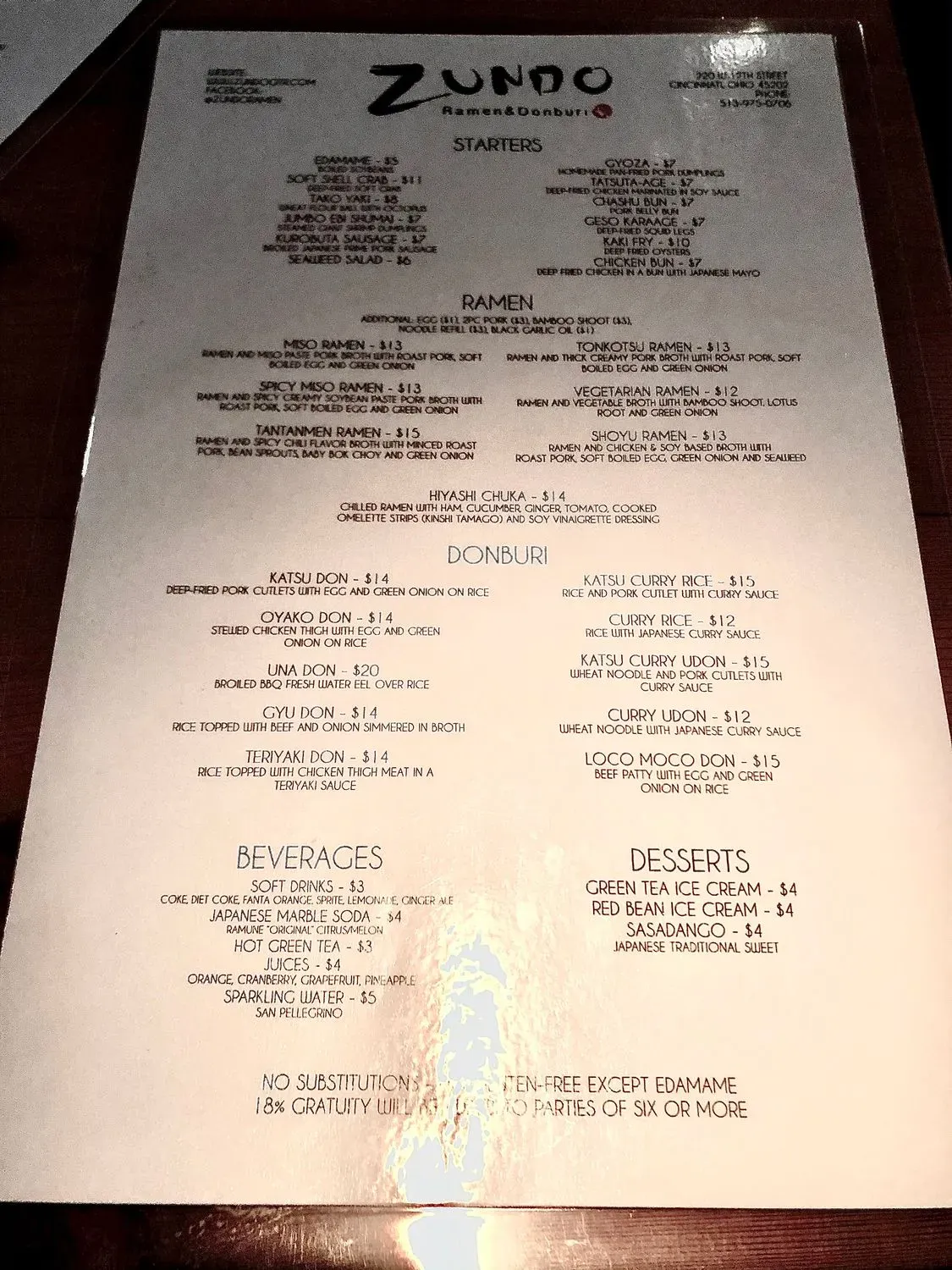 Menu 2