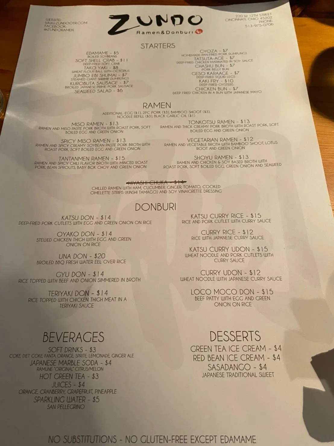 Menu 1