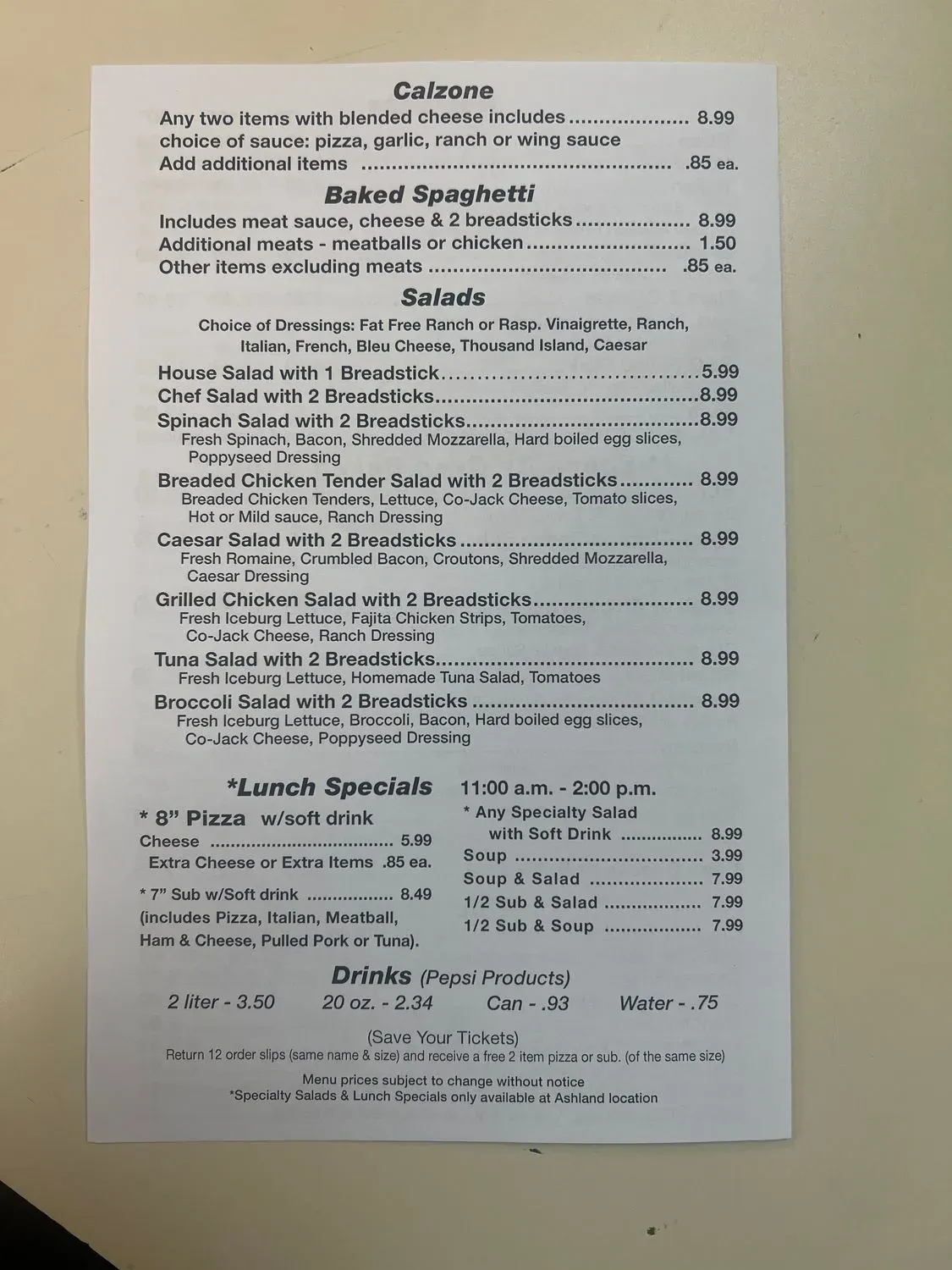 Menu 3