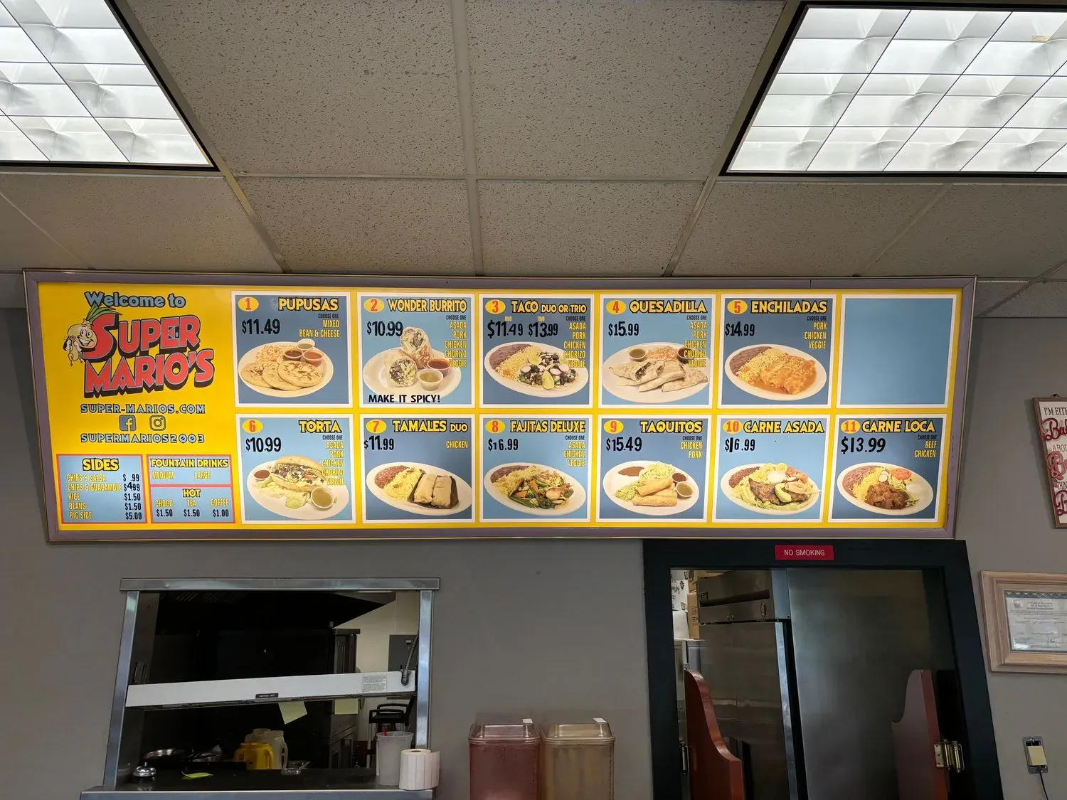 Super Mario's Menu - Updated October 2025
