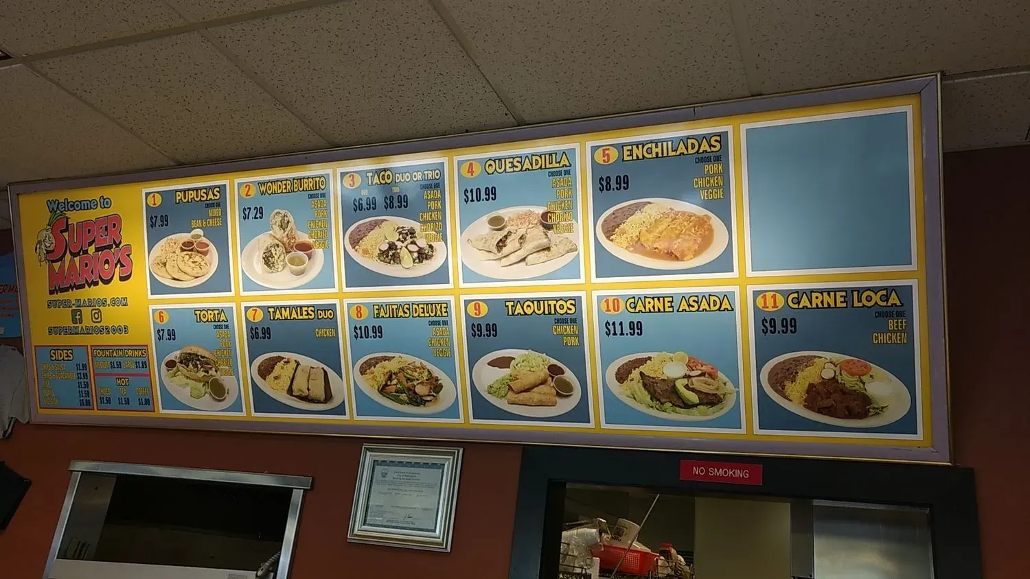 Super Mario's Menu - Updated October 2025