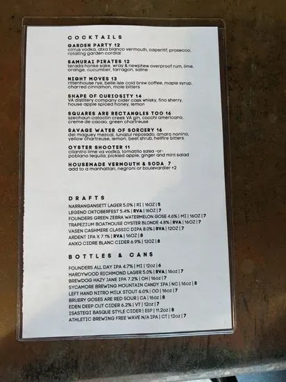 Menu 5