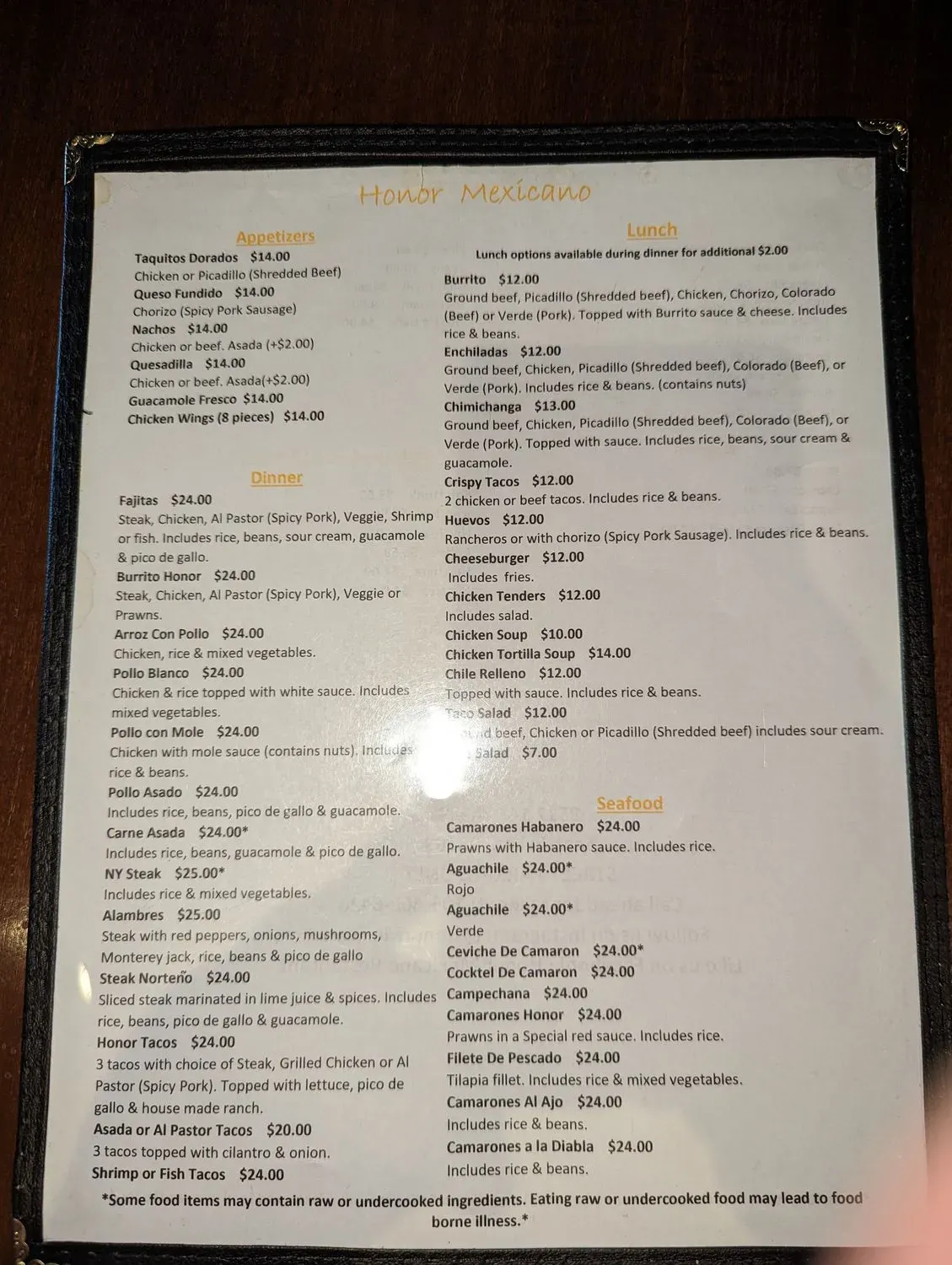 Menu 1