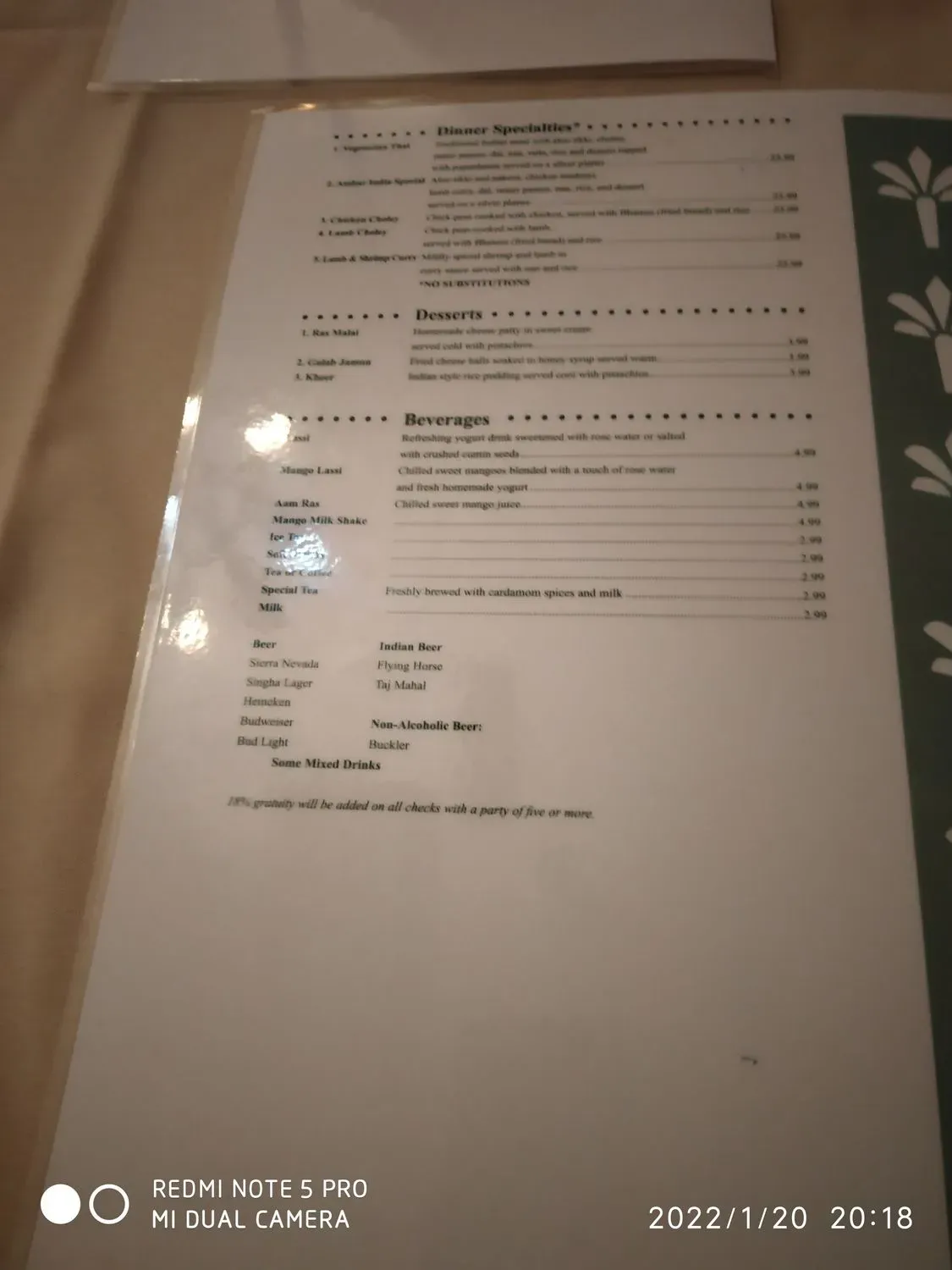 Menu 2