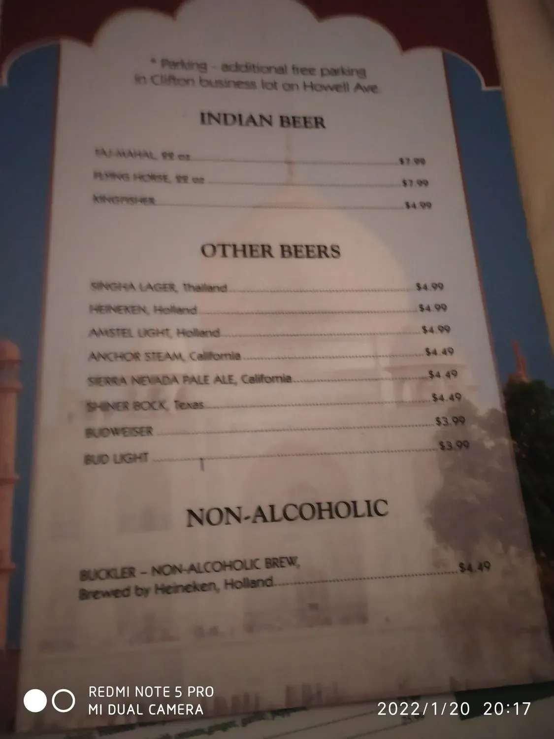 Menu 5