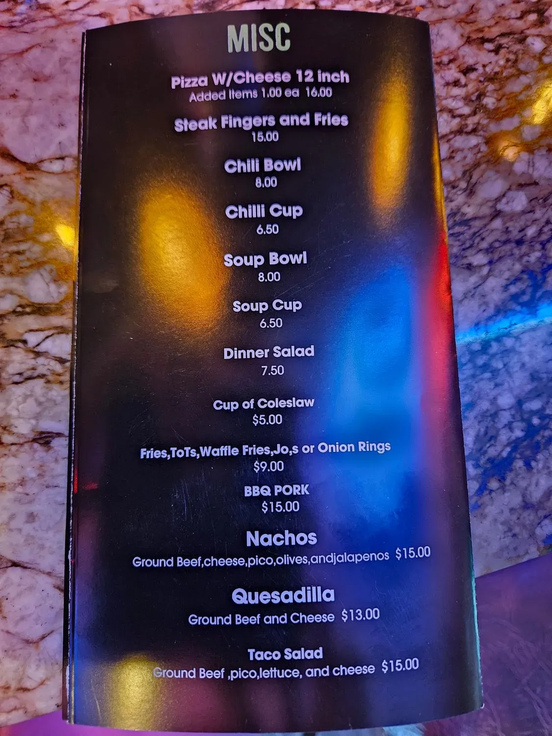 Menu 4