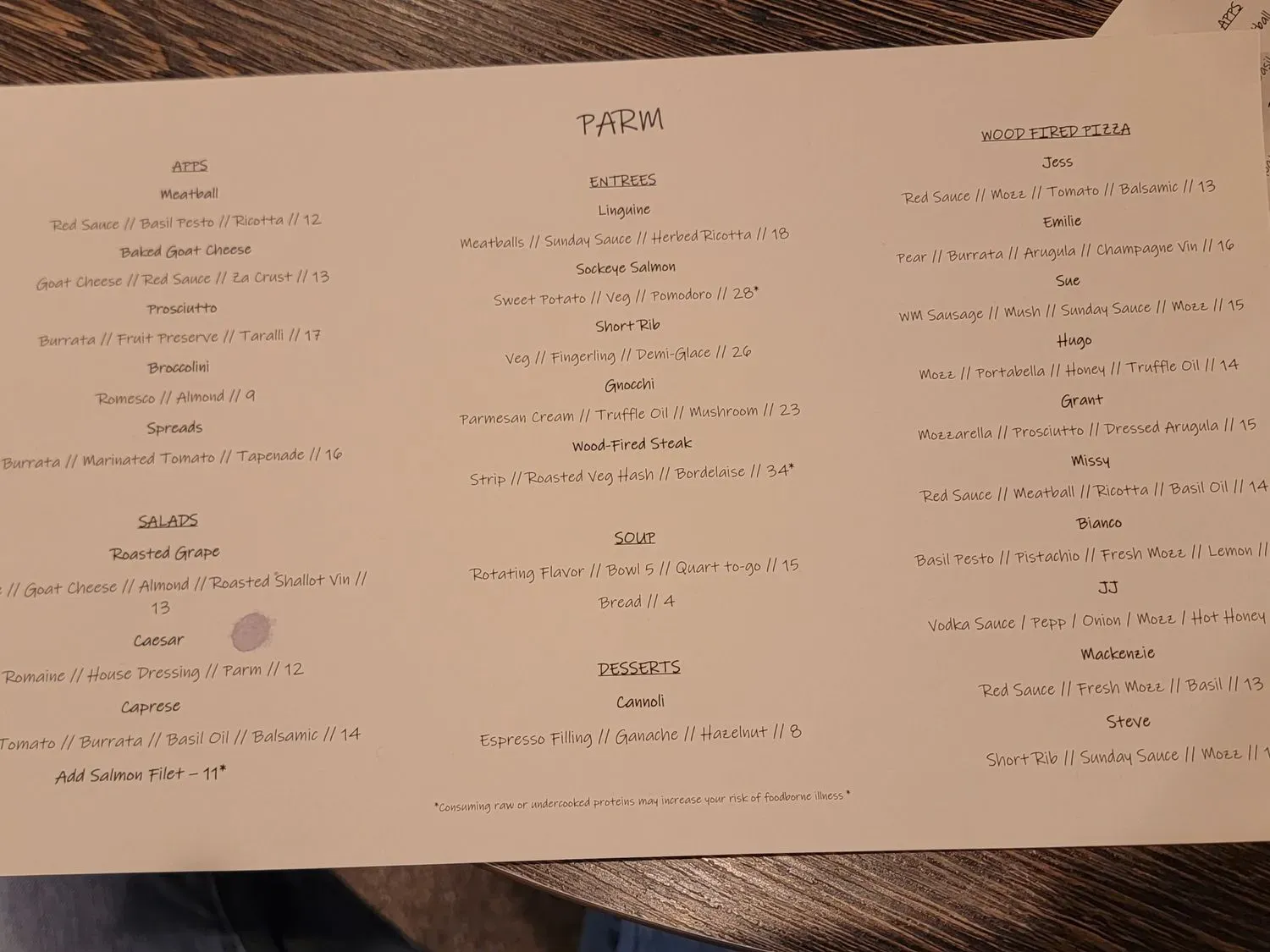 Menu 2