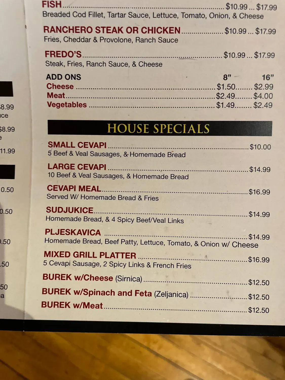 Menu 2