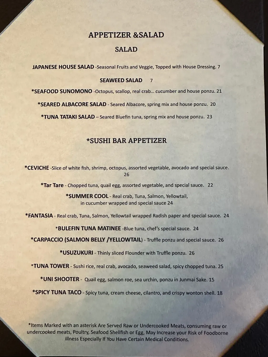 Menu 6