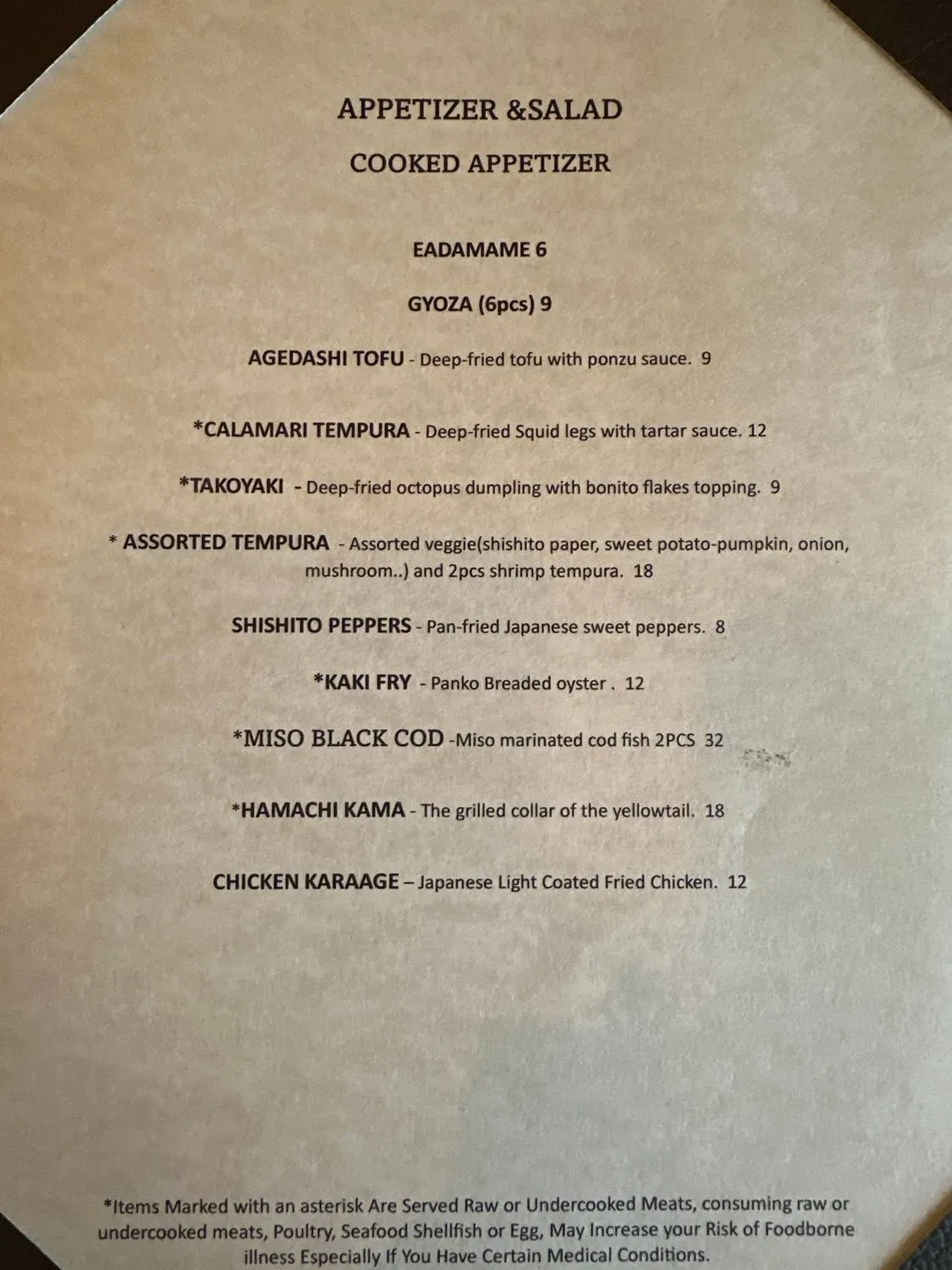 Menu 4