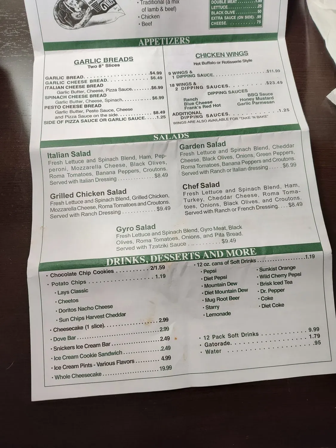 Menu 4