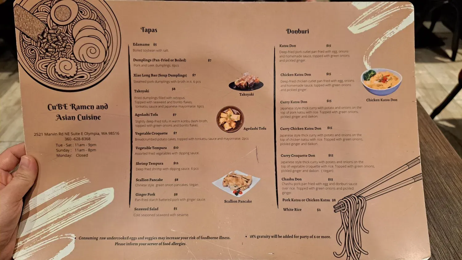 Cube Ramen and Asian Cuisine Menu - Updated October 2025