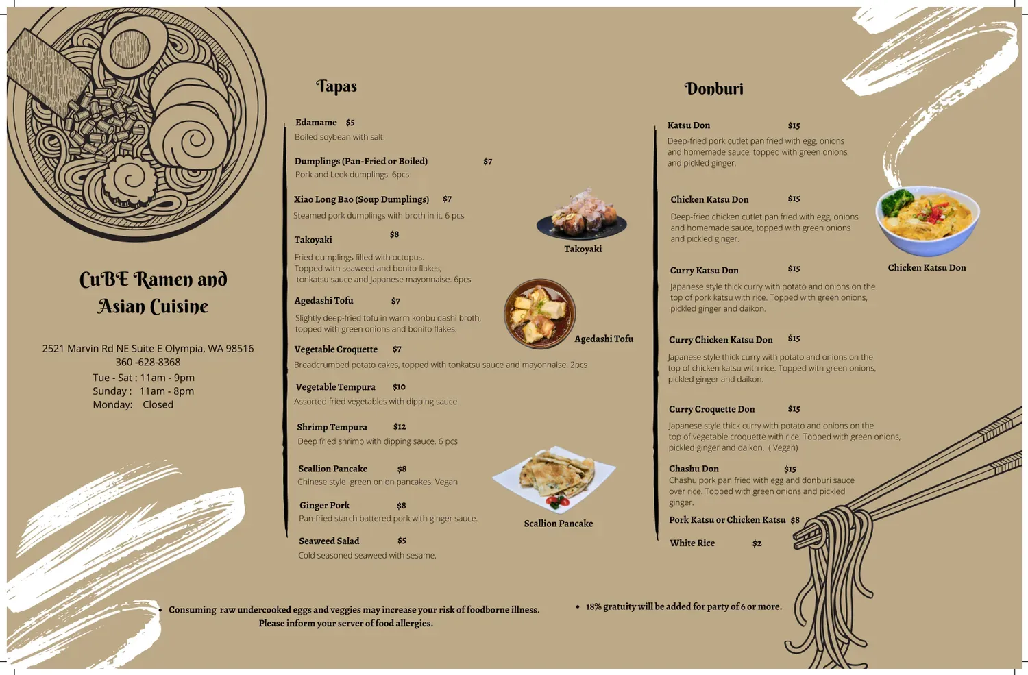 Cube Ramen and Asian Cuisine Menu - Updated October 2025