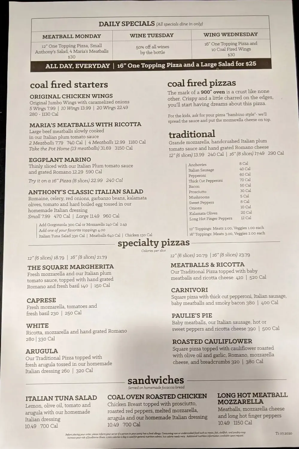 Menu 1