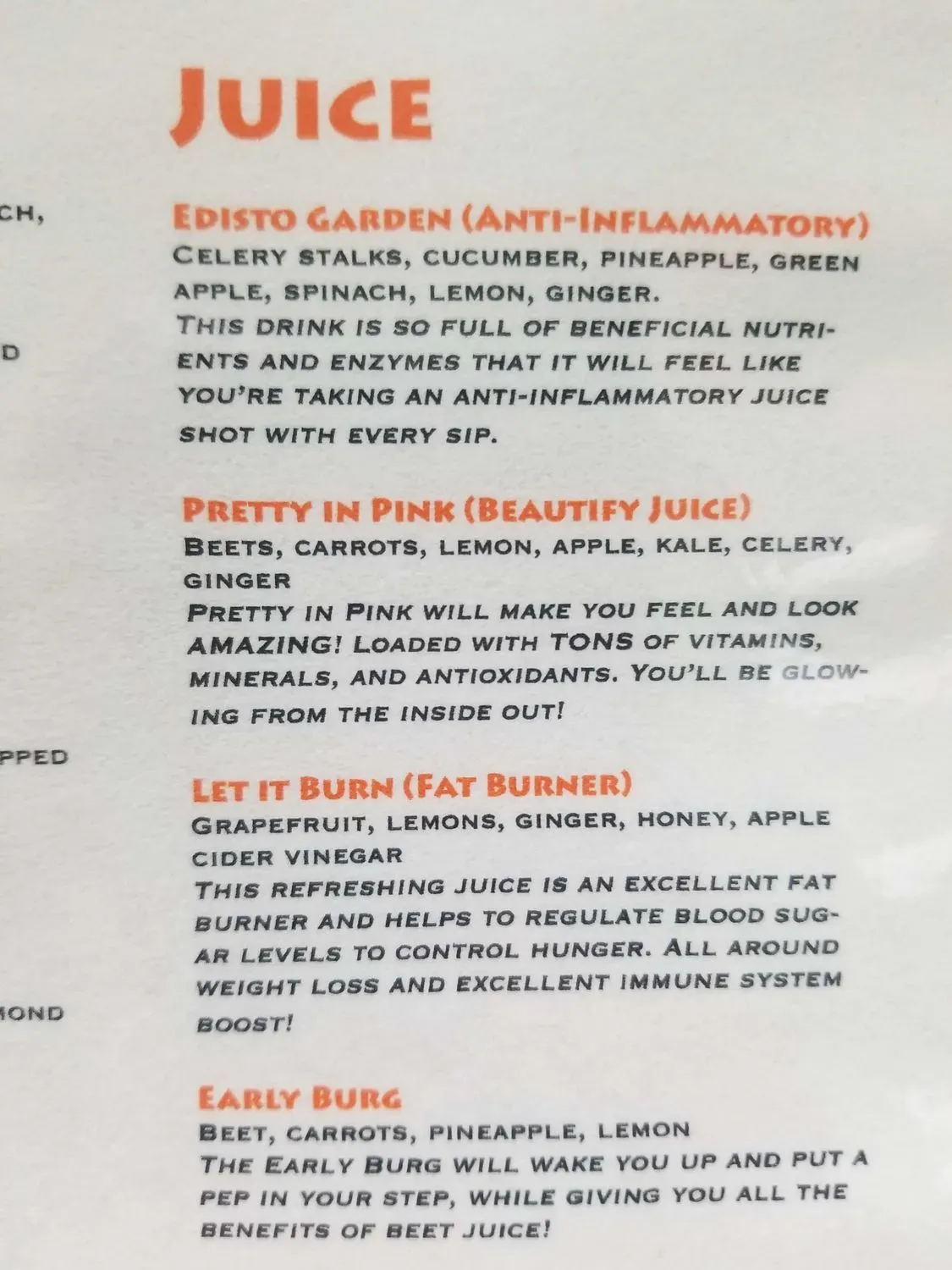 Rabbit Food Salad & Juice Bar Menu - Updated January 2025