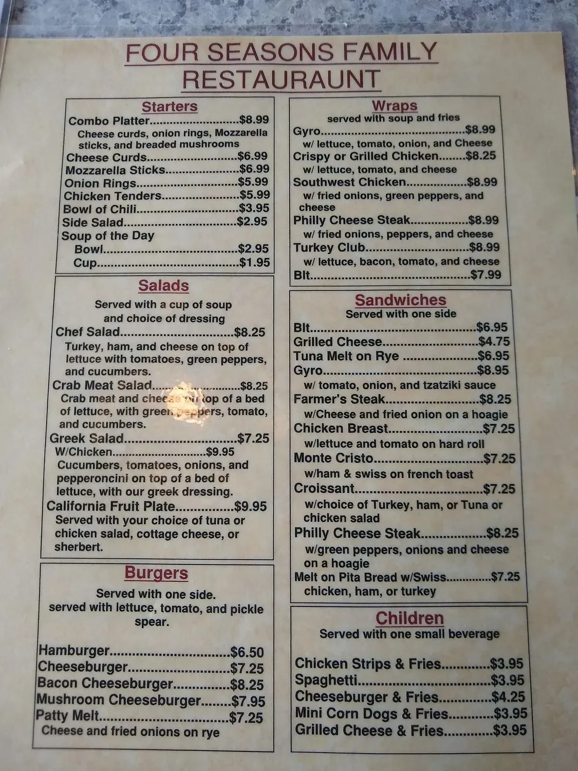 Menu 2