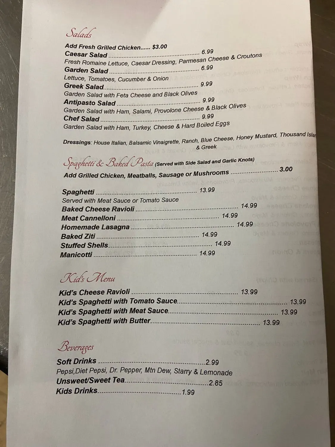 Menu 3