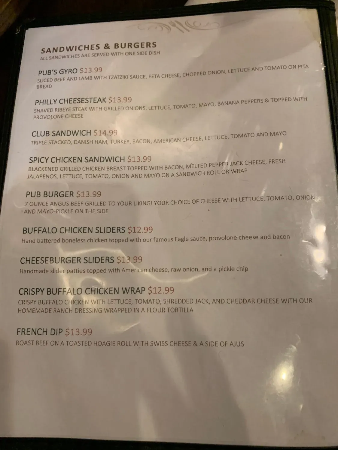 Menu 1