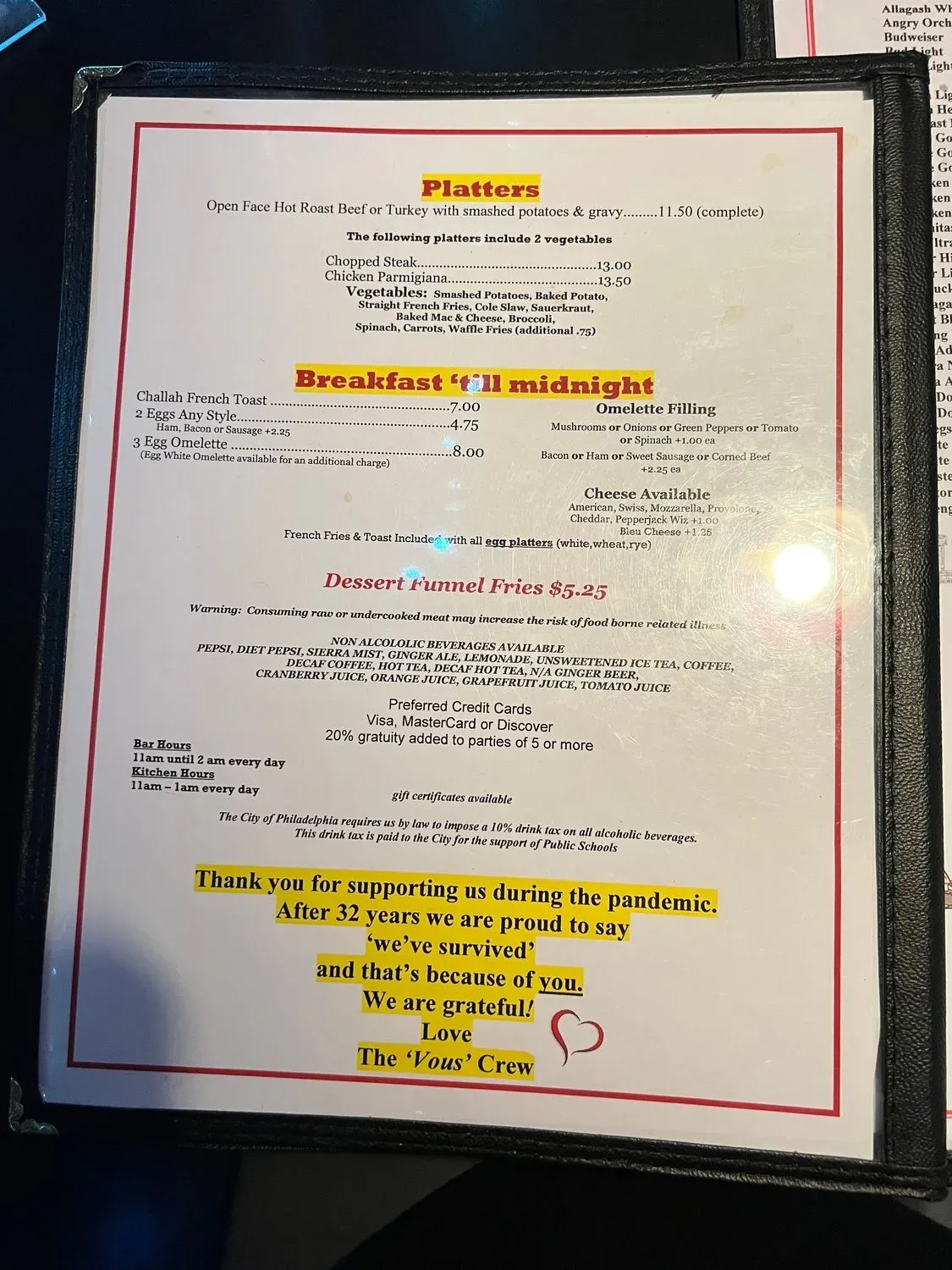 Menu 6