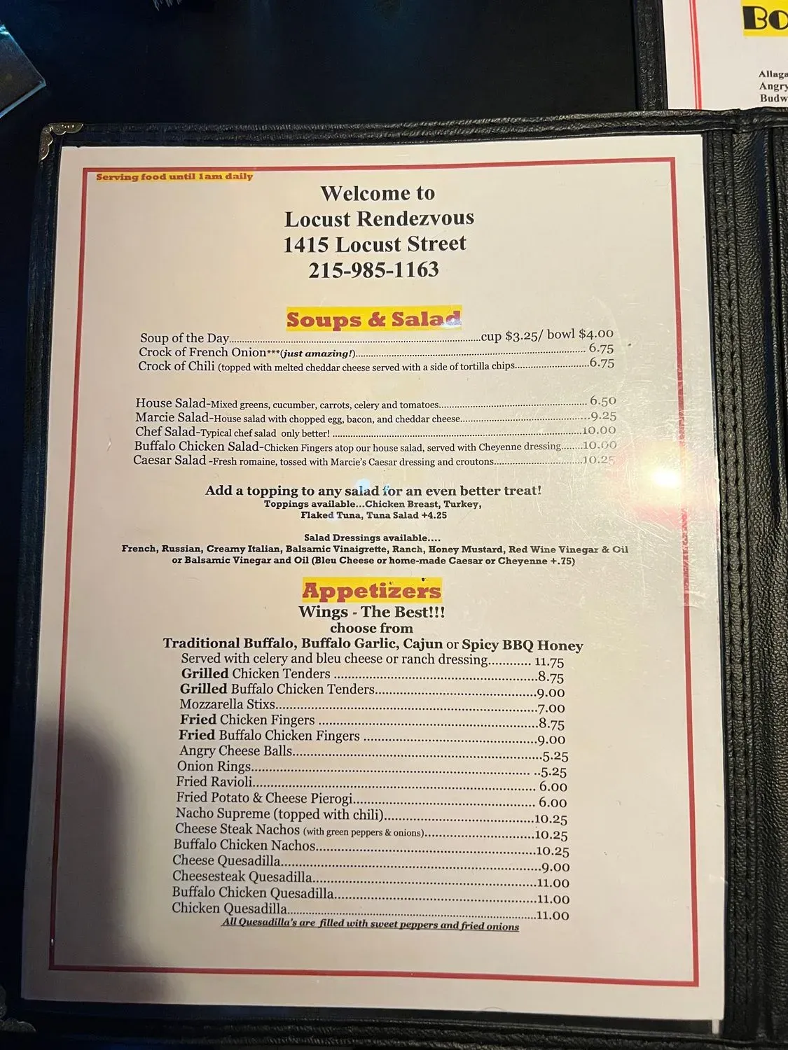 Menu 4